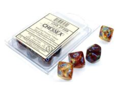 Ten d10s Primary w/Blue Nebula Dice Set - CHX27359